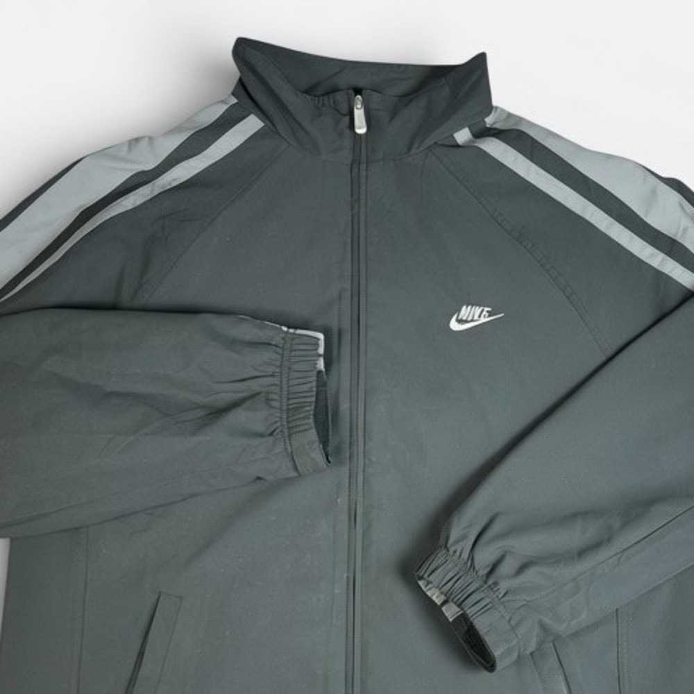 Nike Track Jacket Mens XL Windbreaker Track Coat 2000s Swoosh Vintage
